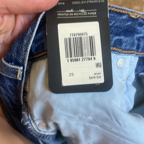 Levi Strauss Ribcage Short Size 25 - Picture 3 of 3